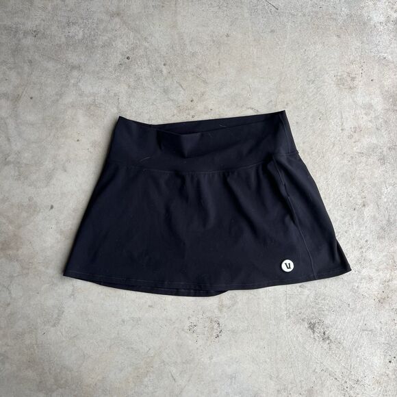 Vuori Performance Skort Women’s L Large Black Stretch Athletic Skirt Shorts - Picture 1 of 2